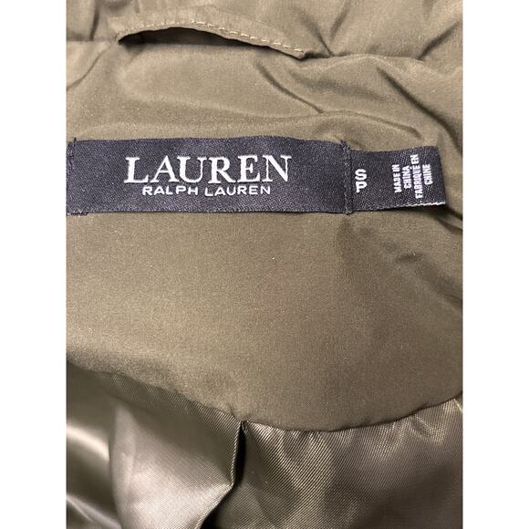 Lauren Ralph Lauren Oversize-Collar Quilted Down Coat Size Small - Picture 10 of 11